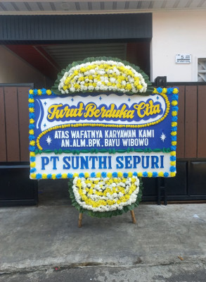 Papan Bunga Duka di Hilipuk